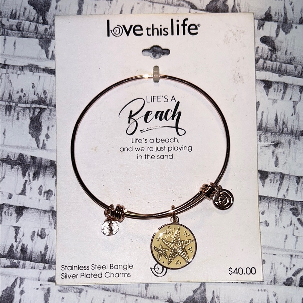 Kohl's Silver and Gold Charm Bracelet with Medallion